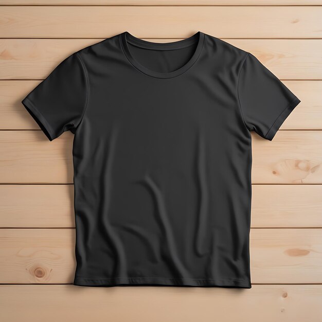 Photo black tshirt mockup