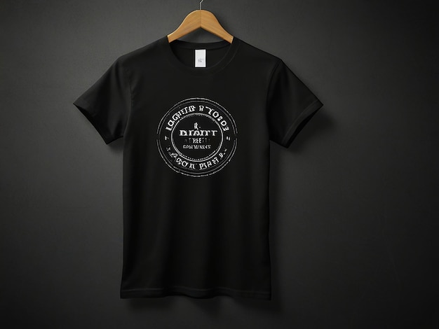 Black tshirt mockup