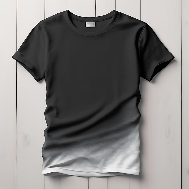 Photo black tshirt mockup