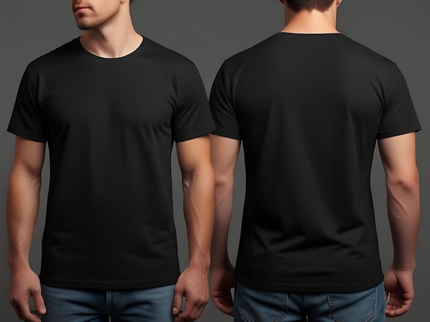 black tshirt mockup