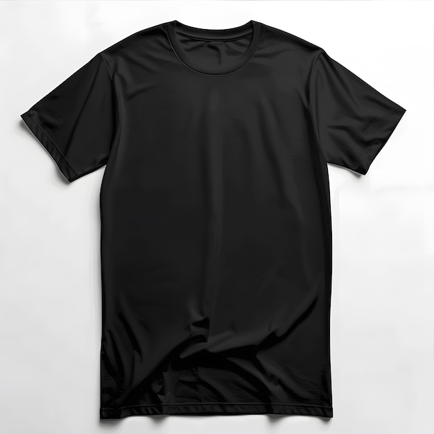 Black Tshirt on a white background