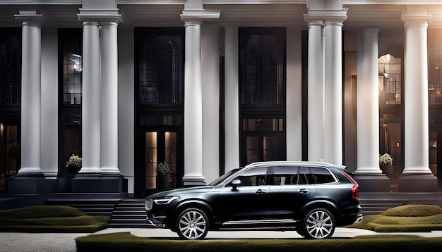 Black Volvo XC90 Hybrid