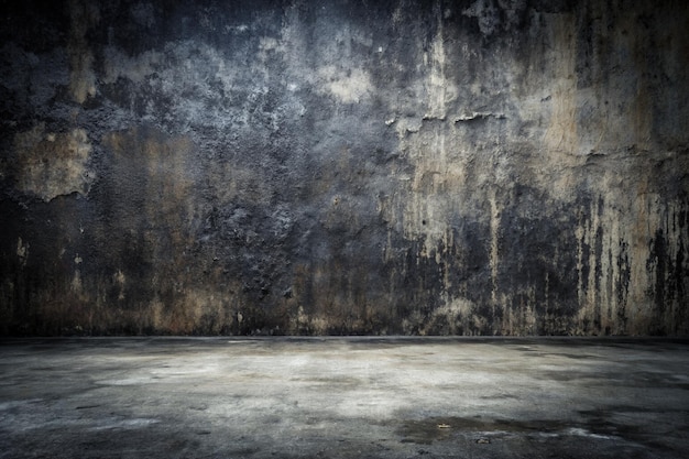 Black wall texture rough background dark concrete floor or old grunge background