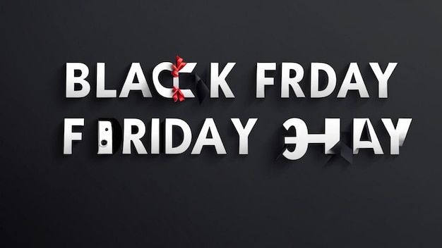 Photo a black wall with a black background that says quot black friday friday friday friday quot