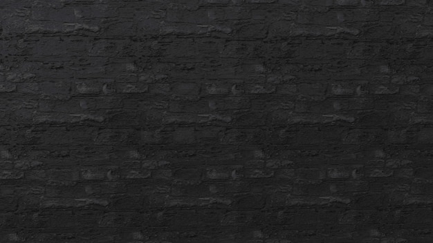 Photo a black wall with a white brick wall and a texture stone