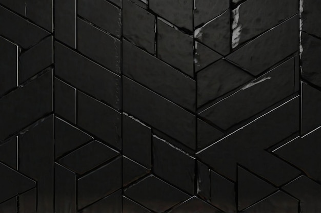 a black wall with a white mark on it