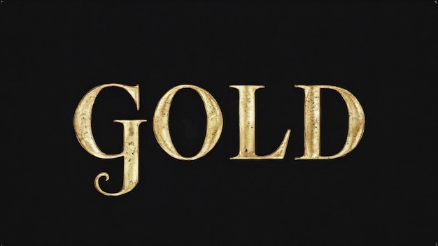 Black wallpaper with gold letters that saygold