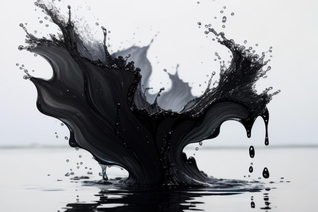 Black water colour background