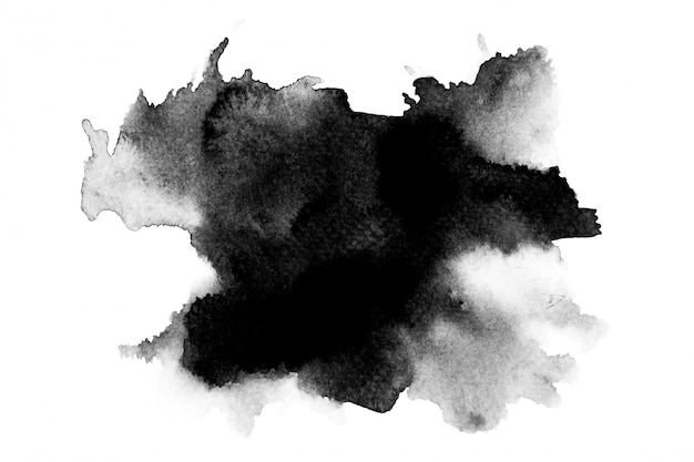 black watercolor painted background