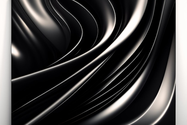 A black and white abstract background with a wavy pattern.