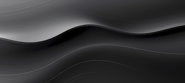 Black and white abstract wavy background Generative AI illustrations