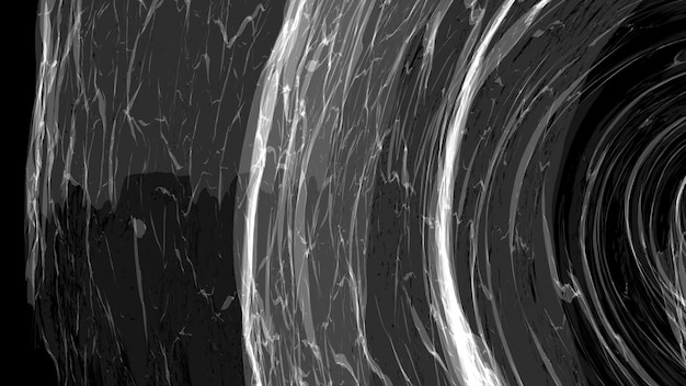 Black and white background, beautiful vortex