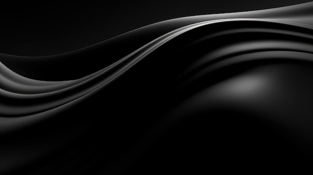 Black and white background with a silver wave.