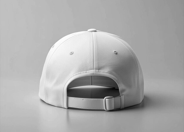 Photo the black and white baseball cap realistic front and back view mockup set with text logo template