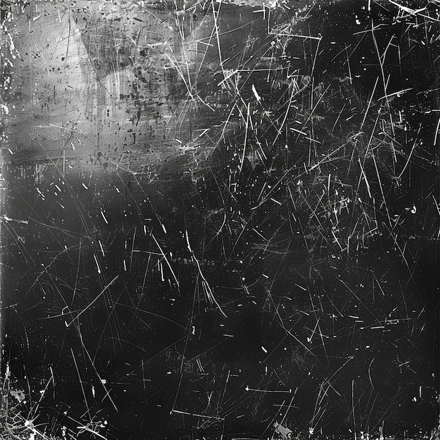 Black and white chalk texture background with scratches distressed effect