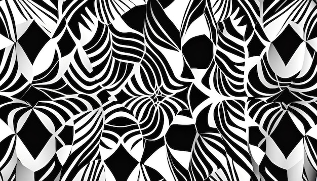 Photo black and white diamond pattern