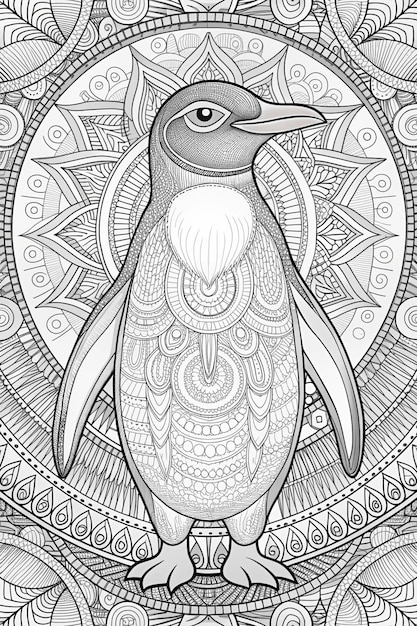 a black and white drawing of a bird with a pattern of the word eye