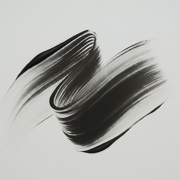 a black and white drawing of a brush with black lines