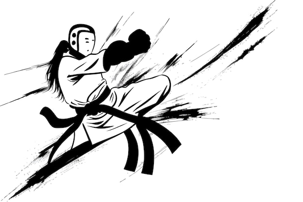 a black and white drawing of a couple fighting in a fight