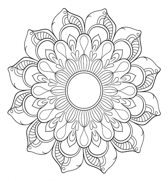 a black and white drawing of a flower with a design that says the word on it