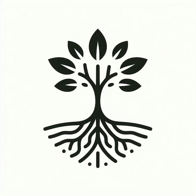 a black and white drawing of a leaf with a design that says quot a flower quot