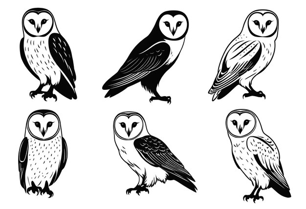 Photo a black and white drawing of owls with a letter y on it