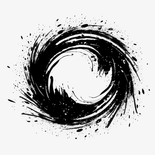 a black and white drawing of a swirl with the word " swirl " on it.