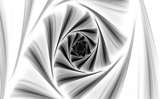 Black and white fractal Abstract wallpaper Fractal art background for creative design