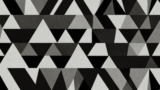 Photo a black and white geometric design is shown in a black and white photo