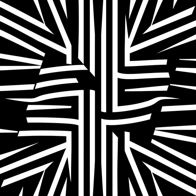 Photo black white geometric shapes seamless pattern background