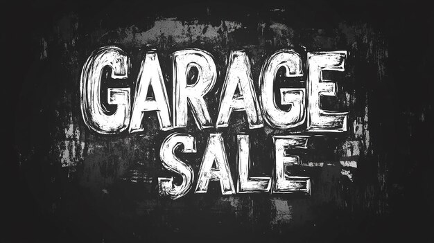 Black and White Graffiti Fonts with the Word Sale