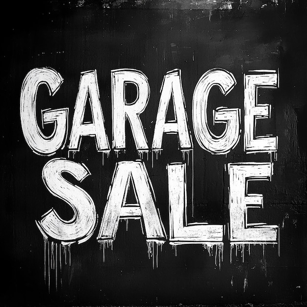 Black and White Graffiti Fonts with the Word Sale