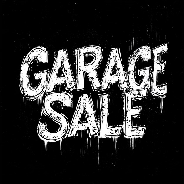 Photo black and white graffiti fonts with the word sale