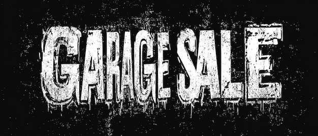 Photo black and white graffiti fonts with the word sale