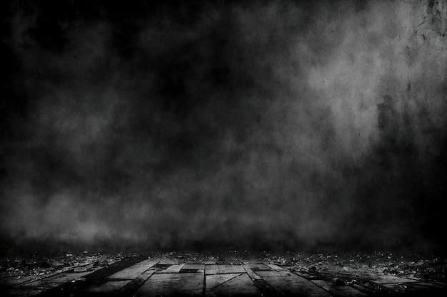 Black and white grunge dusty texture background aigenerated