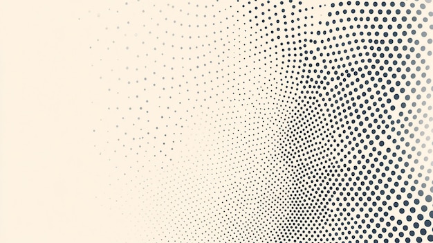 Black and White Halftone Background with a Wavy Effect