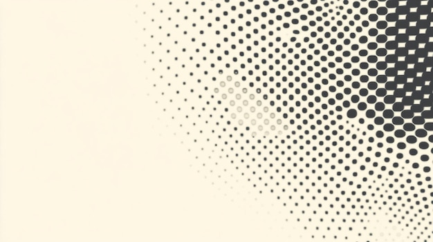 Black and White Halftone Background with a Wavy Effect