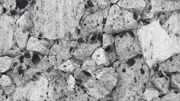 A black and white image of a cracked stone.