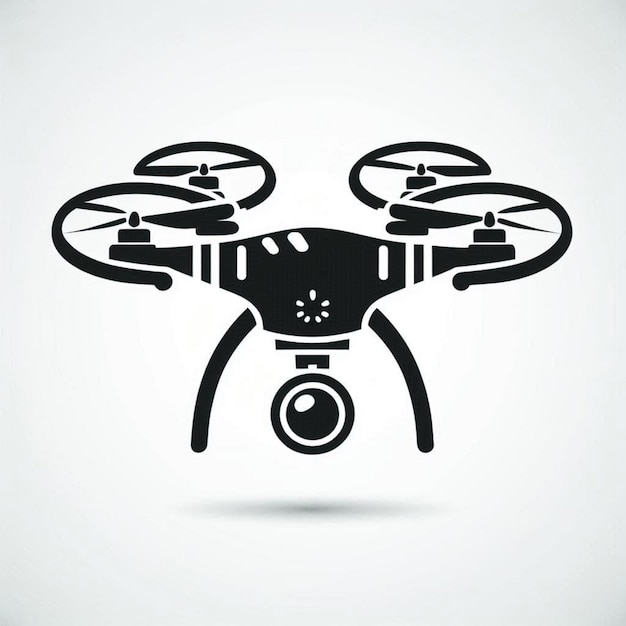 Photo a black and white image of a drone with the words  t  on it