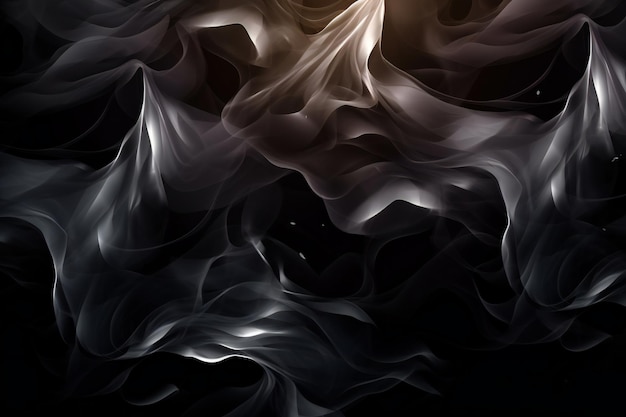 A black and white image of a fire and smoke background.