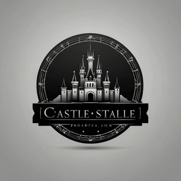 Photo a black and white logo for castle garbel castle