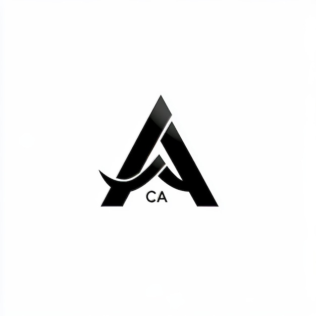 Photo a black and white logo with a letter a on it