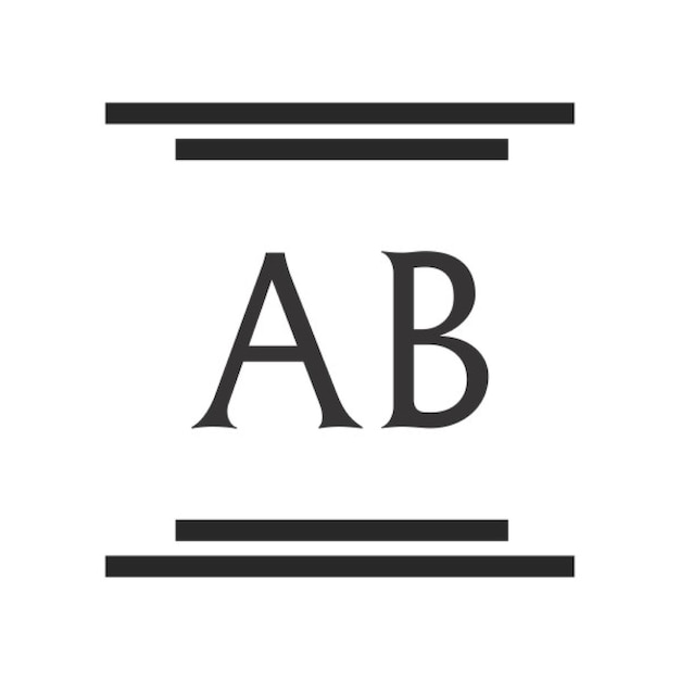 a black and white logo with the letters a on it