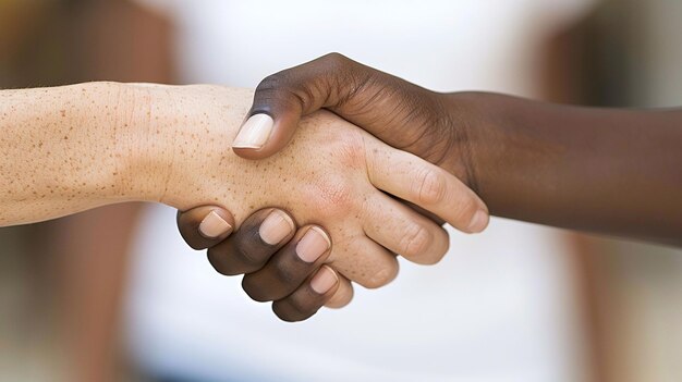 A black and white man shaking hand UHD wallpaper