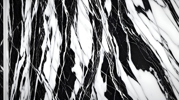 A black and white marble with a black and white pattern