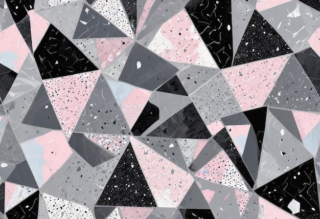 a black and white painting of a diamond and a black and white diamond