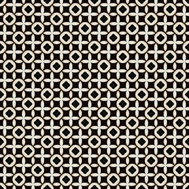 A black and white pattern with a diamond.