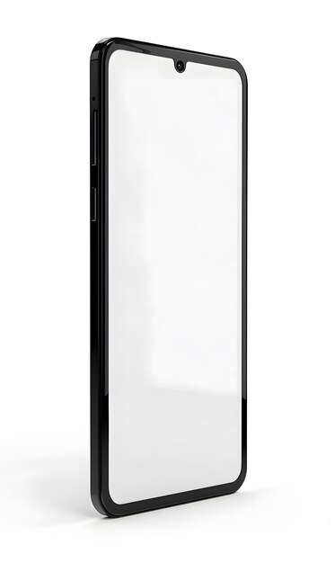 Photo a black and white phone is shown with a white background