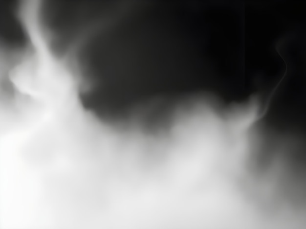 a black and white photo of a cloud that has a black background