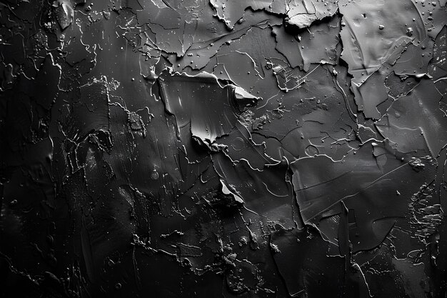 A black and white photo of a cracked wall